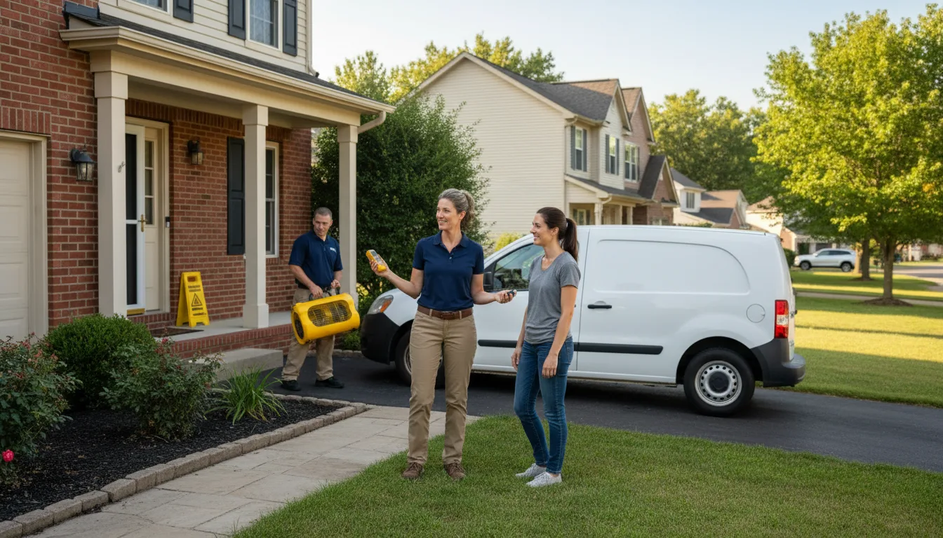Residential water damage restoration in Shelton, NE